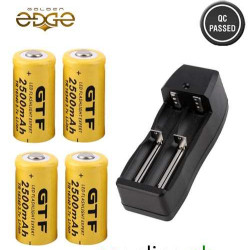 Universal Smart Battery Charger+ 4x 16340 Cells Universal Smart Battery Charger+ 4x 16340 Cells