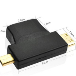 HDMI Mini male to HDMI 1.4 2 in 1 HDMI Mini male to HDMI 1.4 2 in 1