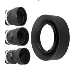 Lens Hood 3-Stage 58mm Rubber  Lens Hood 3-Stage 58mm Rubber