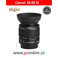Lens Canon EF-S 18-55mm f/3.5-5.6 III + Hood+Filter Used