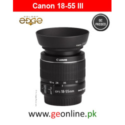 Lens Canon EF-S 18-55mm f/3.5-5.6 III + Hood+Filter Used
