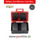 Bag Memory Cards Hard Case For Camera battery LP-E6 LP-E6n x2 and SD memory card's Holder Design AAA AA Cell