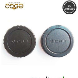 Body And Rear Lens Cap M43 Micro Four Third Panasonic Olympus Black Magic Body And Rear Lens Cap M43 Micro Four Third Panasonic Olympus Black Magic