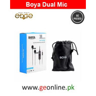 Mic Boya BY-M1DM M1-DM Lavalier Double Collar Microphone for ALL Devices (2 Year Warranty)