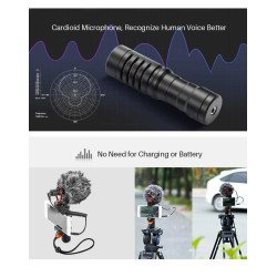 Mic BOYA BY-MM1 MM1 Compact On-Camera Video Microphone Youtube Vlogging Recording 2 Year Warranty