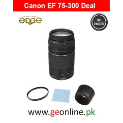 Lens Canon EF 75-300mm f/4-5.6 III+UV Filter+Lens Hood+Cleaning Cloth