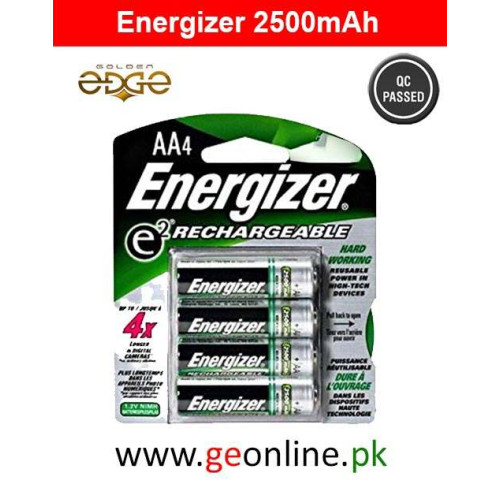 Battery AA Energizer Rechargeable 4 Cell Pack 2500mAh (Copy)