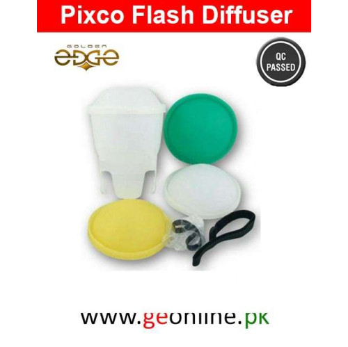 Flash Diffuser Lambency PIXCO Universal With 3 Color Dooms White Green Yellow Flash Diffuser Lambency PIXCO Universal With 3 Color Dooms White Green Yellow