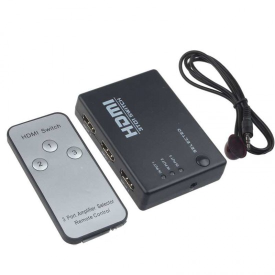 HDMI 3 Port Switcher With Remote