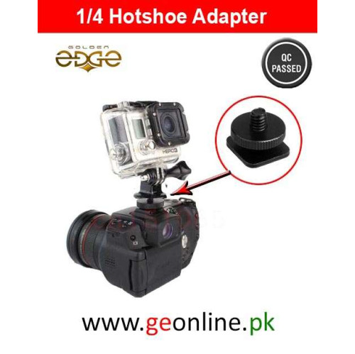 1/4 Hot Shoe To Tripod Mount Adapter Single Screw