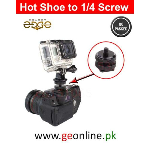 1/4 Hot Shoe To Tripod Mount Adapter