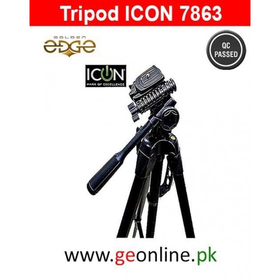 Icon Two In One (Mono Pod+Tripod) Tripod 7863 Professional Edition For Video