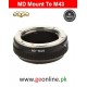 Lens Adapter md to Micro M4/3 For Minota to Panasonic Olympus