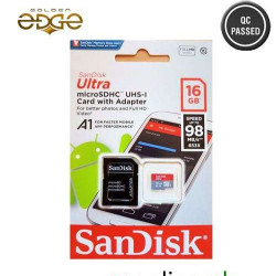 Memory Card SanDisk 16GB Micro SD 98MB/Sec Ultra Memory Card SanDisk 16GB Micro SD 98MB/Sec Ultra