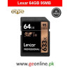 Memory Card Lexar Professional 633x 64GB SDXC UHS-I/U3 Card (Up to 95MB/s Read)