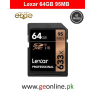 Memory Card Lexar Professional 633x 64GB SDXC UHS-I/U3 Card (Up to 95MB/s Read)
