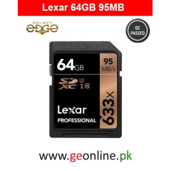 Memory Card Lexar Professional 633x 64GB SDXC UHS-I/U3 Card (Up to 95MB/s Read) Memory Card Lexar Professional 633x 64GB SDXC UHS-I/U3 Card (Up to 95MB/s Read)