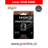 Memory Card Lexar 32GB 633x Professional SDHC 95MB/s For DSLR