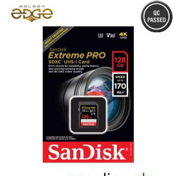 Memory Card SanDisk 128GB 170MB/Sec UHD Ultra HD 4K SD Memory Card SanDisk 128GB 170MB/Sec UHD Ultra HD 4K SD