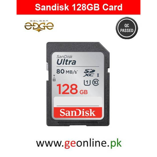 Memory Card SanDisk 128GB Card 80MB/Sec  