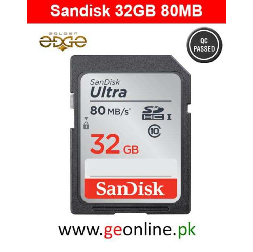 Memory Card SanDisk 32GB 80MB/Sec SD