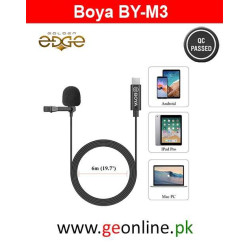 Mic Boya M3 Clip On Latest Mic Lavalier Collar Microphone for Type-C devices Android