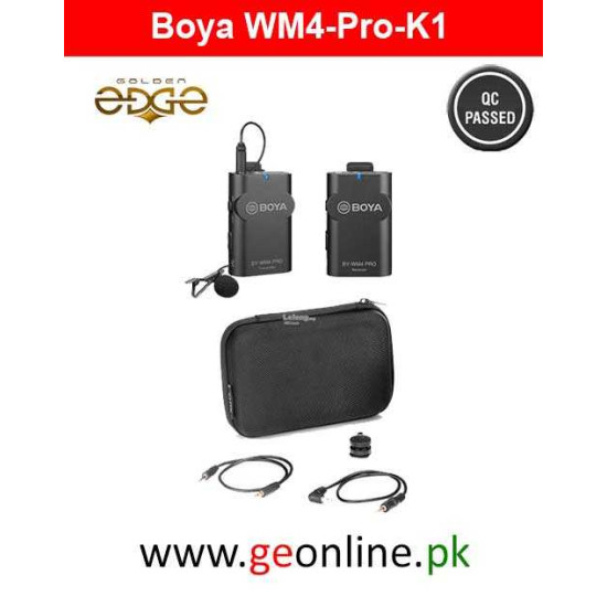 Mic BOYA BY-WM4 Pro K1 Universal Lavalier Wireless Microphone Mic Smartphone iPad Tablet DSLR