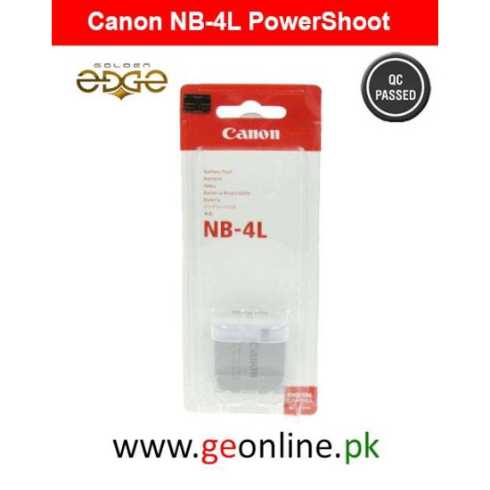 Battery Canon NB-4L For Power Shoot Models CB-2LVE IXUS 30, 40, 50, 55, 60, 65, 70, 75, 80 IS, i7, PowerShot ELPH 100 HS, ELPH 300 HS