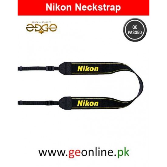 Neck Strap Nikon Yellow Black 