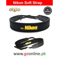 Neck Strap Nikon Yellow Black Neoprene