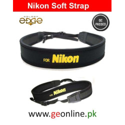Neck Strap Nikon Yellow Black Neoprene
