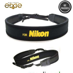 Neck Strap Nikon Yellow Black Neoprene Neck Strap Nikon Yellow Black Neoprene