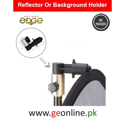 Reflector Disc Or Background Holder  Clip for Light Stand Silver Aluminum