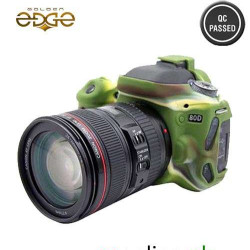 Rubber Case Canon EOS 80D Protective Easy Cover Green Rubber Case Canon EOS 80D Protective Easy Cover Green