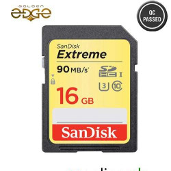 Memory Card SanDisk 16GB Extreme UHS-I SDHC Memory Card 90MB/sec Memory Card SanDisk 16GB Extreme UHS-I SDHC Memory Card 90MB/sec