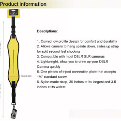 Quick Shoulder Sling Strap For Camera Or DSLR Quick Shoulder Sling Strap For Camera Or DSLR