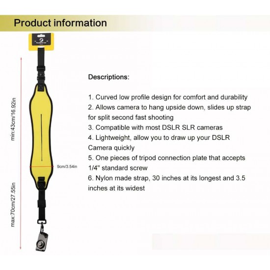Quick Shoulder Sling Strap For Camera Or DSLR