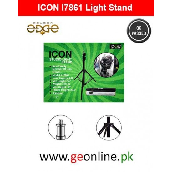 Lighting Stand 2X  I7861 ICON For Studio Light Or Flash Light With Spring Suspension 1/4 Threaded