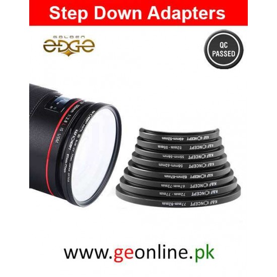 Step Down Rings Lens Adapter Set Metal 49-77mm 7 Pcs