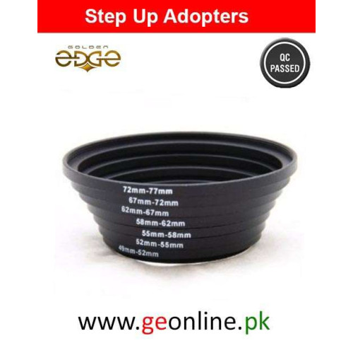 Step Up Rings Lens Adapter Set Metal 49-77mm